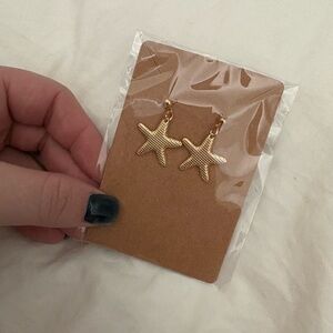 Handmade Gold Starfish Earrings - Xmas offer details in description!